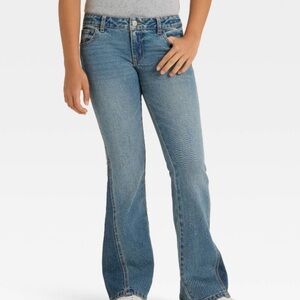 Girls' Low-Rise Flare Jeans
